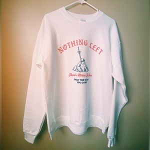 Hangover Gang Sweatshirt White Medium There’s More To You Than The Wars You Lose